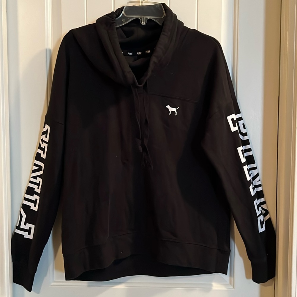 Pink Cow-Neck hoodie
